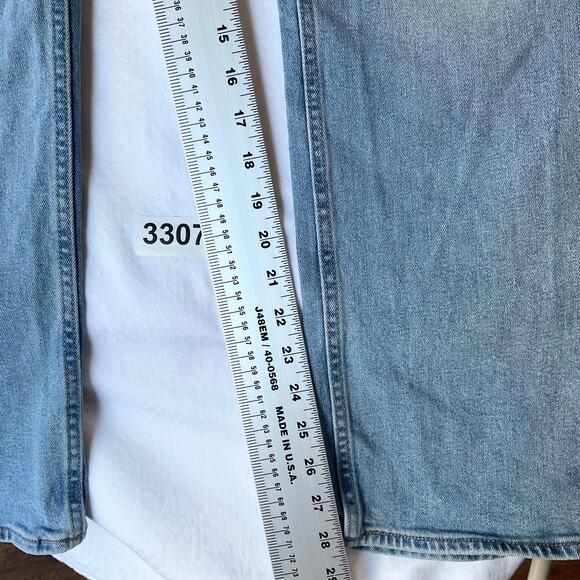 Old Navy Men Waxed Denim Straight Leg Jeans Size 36 x 30, Blue - Picture 5 of 12